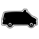 Key Tags - Soft Vinyl - Stock Shape Collection - Shuttle Van