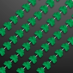 Rounded Mini Shamrocks Bead Necklace (Non-Light Up)