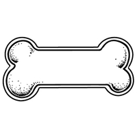 Magnets - Stock Shape Collection. Dog bone shaped.... from ASI 80210 Quikey...