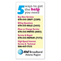 Magnet - 2" x 4" Rectangle - Full Color... from ASI 80210 Quikey Mfg Co Inc /...