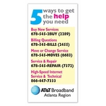 Magnet - 2" x 4" Rectangle - Full Color