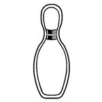 Magnets - Stock Shape Collection - Full Color - Bowling Pin