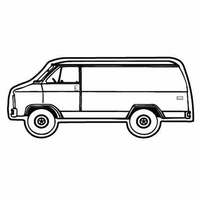 Magnets - Stock Shape Collection - Full Color. Medium van shaped.... from ASI...