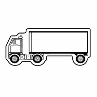 Magnets - Stock Shape Collection - Full Color. Moving semi truck... from ASI...