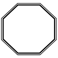 Magnets - Stock Shape Collection - Full Color. Small stop sign... from ASI...