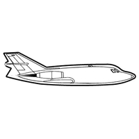 Magnets - Stock Shape Collection - Full Color. 757 jet shaped.... from ASI...