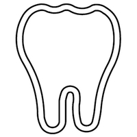 Magnets - Stock Shape Collection - Full Color. Tooth shaped.... from ASI...