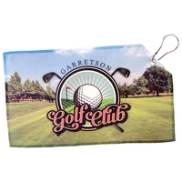 Fully Dye Sublimated (2 Sides) Golf Towel (7 1/2" x 13")... from ASI 62635...