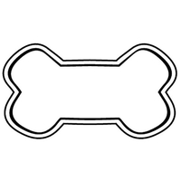 Magnets - Stock Shape Collection- Full Color- Large Dog Bone