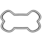 Magnets - Stock Shape Collection- Full Color- Large Dog Bone