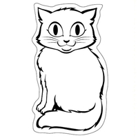 Magnets - Stock Shape Collection - Full Color. Cat shaped.... from ASI 80210...