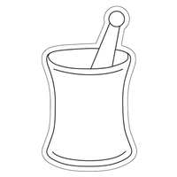 Magnets - Stock Shape Collection - Full Color. Mortar & pestle... from ASI...