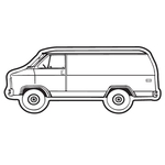Magnets - Stock Shape Collection - Full Color - Van
