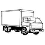 Magnets - Stock Shape - Full Color - Delivery Box Truck