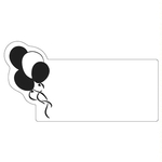Magnets - Stock Shape- Full Color- Balloons on Business Card