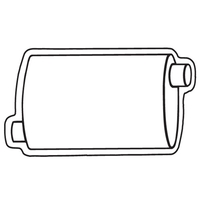 Magnets - Stock Shape Collection - Full Color. Muffler shaped.... from ASI...