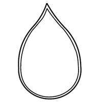 Magnets - Stock Shape Collection - Full Color. Large water drop... from ASI...