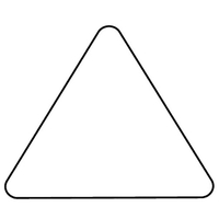 Magnets - Stock Shape Collection - Full Color. Large triangle shaped.... from...