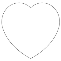 Magnets - Stock Shape Collection - Full Color. Small heart shaped.... from...