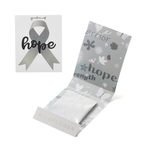 Gray Ribbon Garden of Hope Seed Matchbook