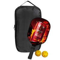 Pickleball set with 1 paddle, 2 outdoor pickleballs and a padded... from ASI...