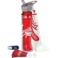 Golf kit with a golf towel, 10 tees, divot, 2 ball... from ASI 57653 Gold Bond