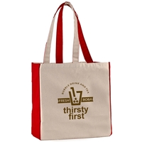 10 oz. Cotton Canvas Tote Bag - 15" x 14" x 7"