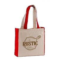 10 oz. cotton canvas tote bag measures 12" x 12" x... from ASI 52840 Evans...