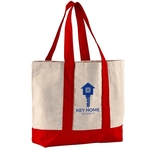 10 oz. Cotton Canvas Striped Tote