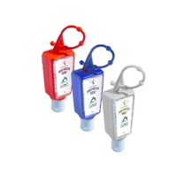 1oz/30ml hand sanitizer gel with silicone holder containing 62% alcohol......