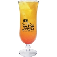 15 oz. Clear Plastic Hurricane Glass