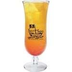 15 oz. Clear Plastic Hurricane Glass