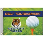 14" x 20" Single Rev Golf Flag with Heading & Grommets - HQ