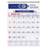 Patriotic Red & Blue Contractor Calendars