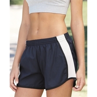 Women's polyester team running shorts. Blank.... from ASI 84358 S&S Activewear