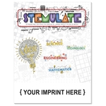 STEMULATE Adult Coloring and Puzzle Book Combo
