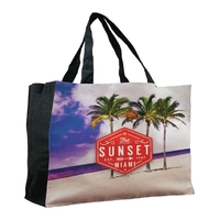 Wide Vibrant Color 9oz Cotton Tote Bag