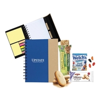 Notebook, Sticky Notes and Snack Kit