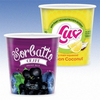 16ozPint-Recycled Cold Paper Cups- Paper Container with Hi-Definition Full...