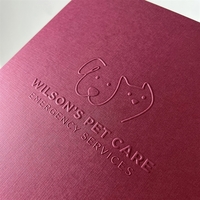 Blind Embossed Linen Folder