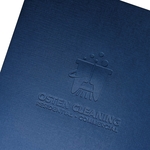 Blind Debossed Linen Folder