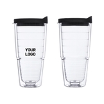 Double Wall Acrylic Tumbler with Straw, 24 oz.
