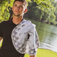 Golf Ball Shaped Sports Towel is perfect for logos.... from ASI 79750 Pro Towels