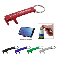 2.25" Knox metal bottle opener keychain with cellphone stand.... from ASI...