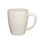 Curved Ceramic Mug, 12 oz.