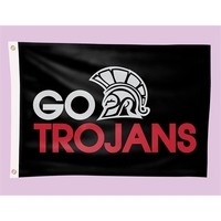 2' H x 3' W double-sided team flag that's hemmed on... from ASI 90807 Tekweld
