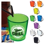 2 oz. Colored Plastic Bottle Hanging Shot Glass
