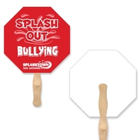 Stop Sign Shape Hand Fan