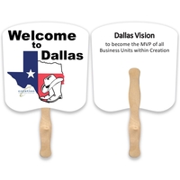 Stock shape Bread hand fan with wood handle ( wood stick)... from ASI 93520...