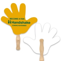 Stock Hand shape hand fan with wood handle ( wood stick)... from ASI 93520...